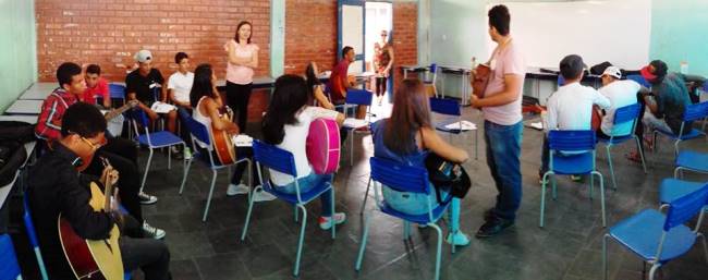 Oficina de Técnicas Vocais e Afinação. Foto: Arquivo/Escola